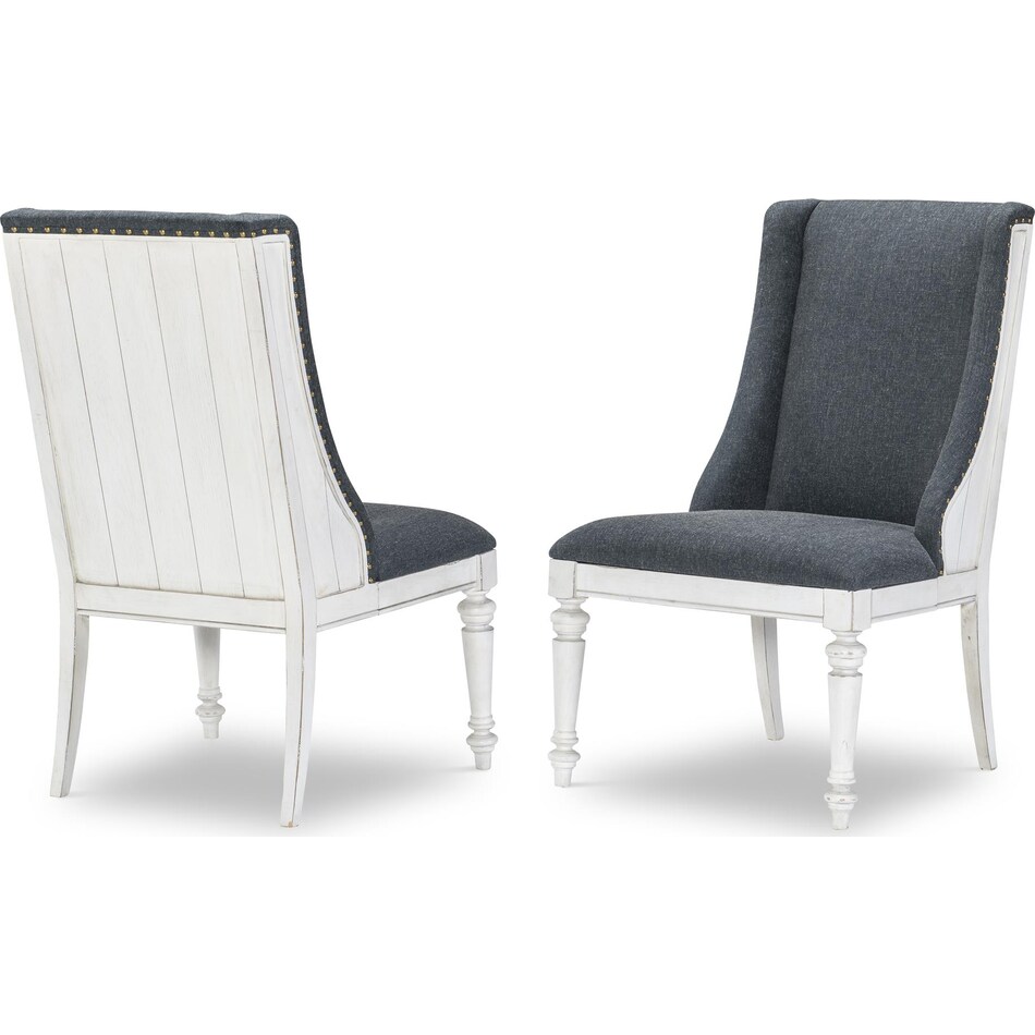 nayvee aged white host chair   