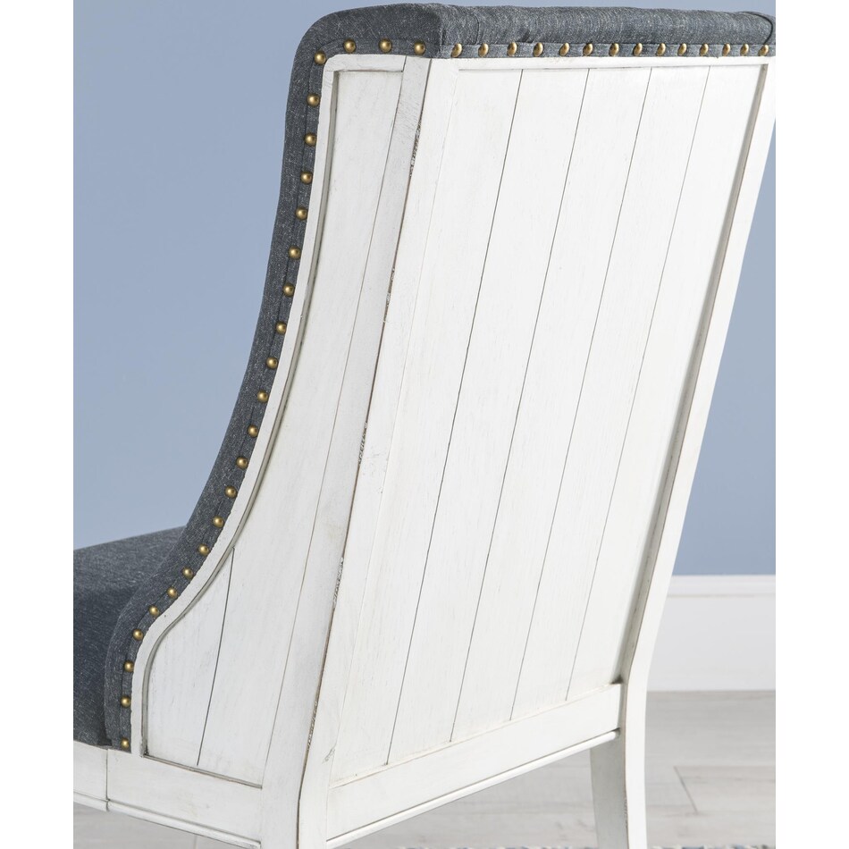 nayvee aged white host chair   