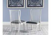 nayvee aged white side chair   