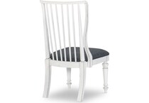 nayvee aged white side chair   