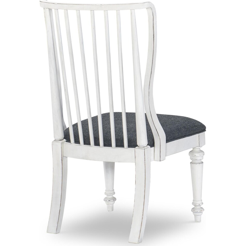 nayvee aged white side chair   