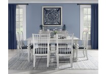 nayvee aged white side chair   