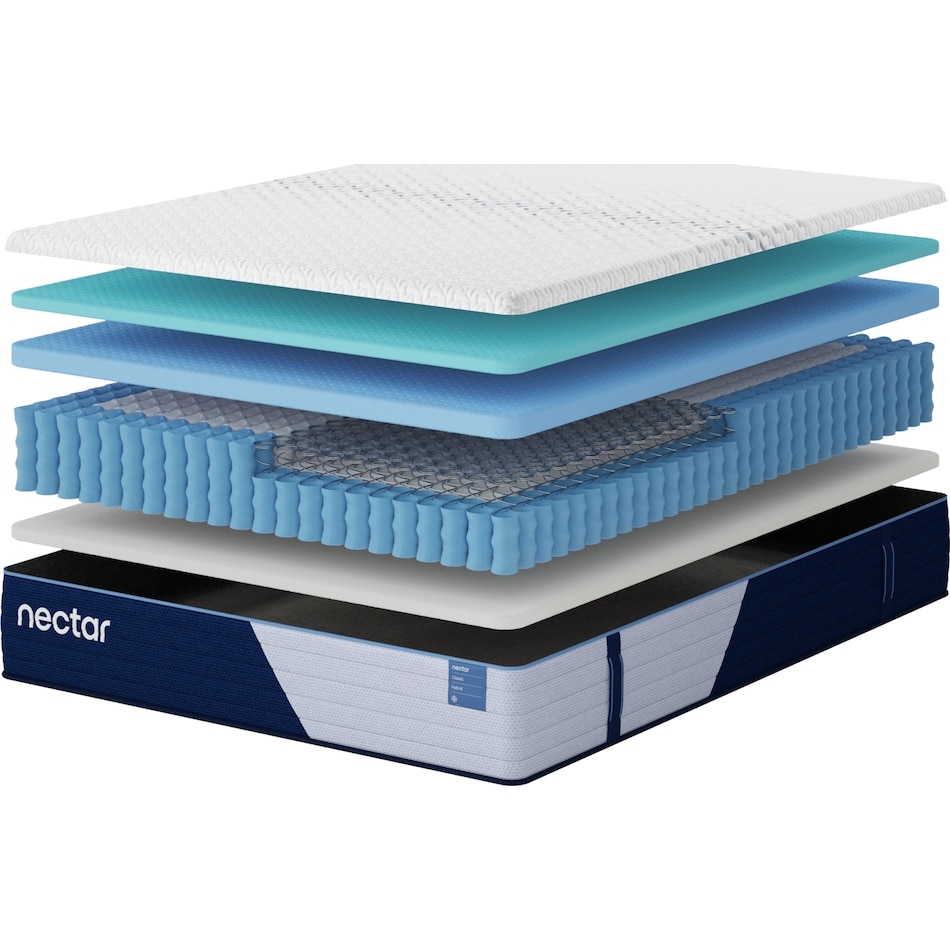 nectar classic hybrid mattress full   