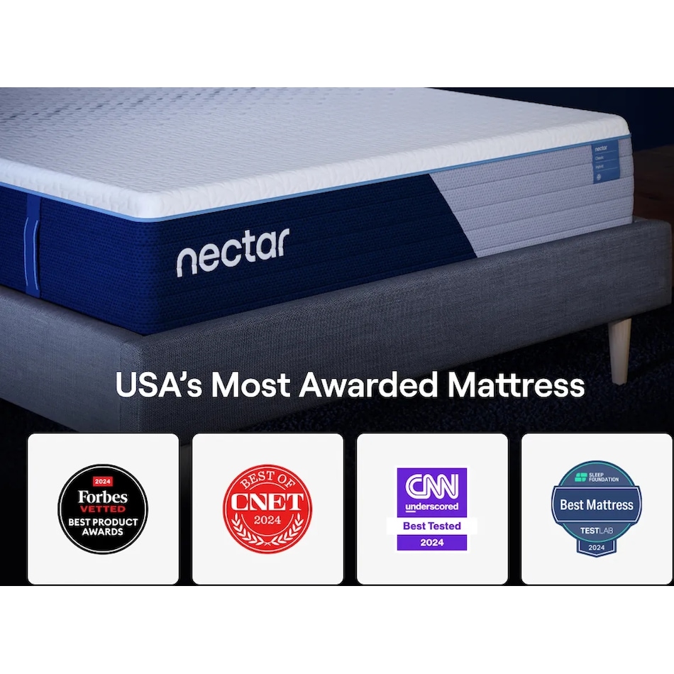 nectar classic hybrid mattress full   