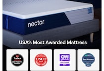 nectar classic hybrid white mattress queen   