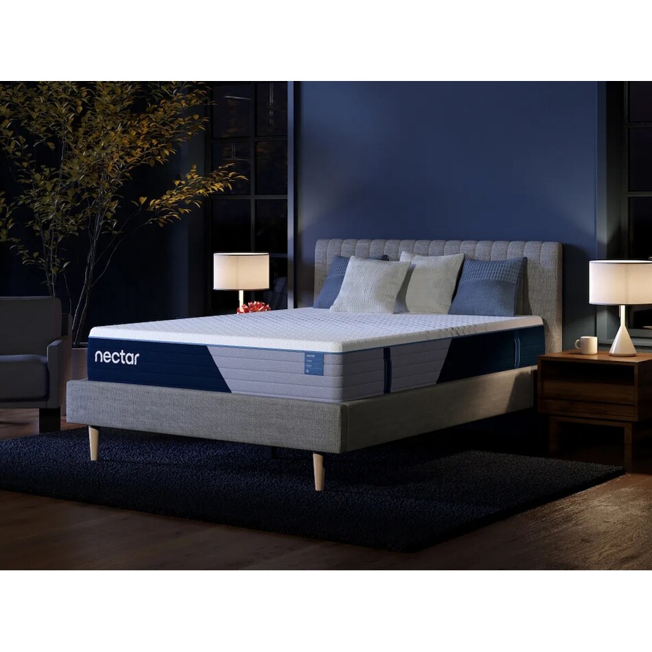 nectar classic hybrid white mattress queen   