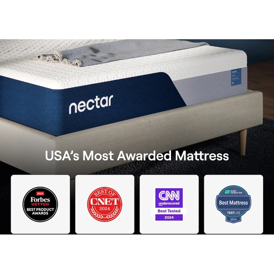 nectar classic mem foam mattress twin xl   