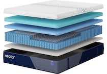 nectar luxe hybrid mattress king   