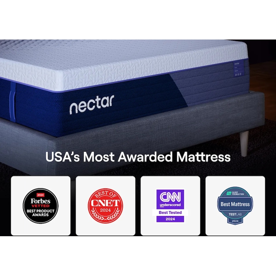 nectar luxe hybrid mattress twin   