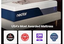 nectar luxe mem foam white mattress full   