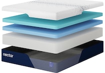 nectar luxe mem foam white mattress twin xl   