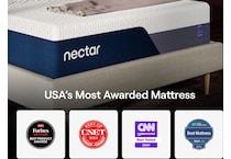 nectar luxe mem foam white mattress twin xl   