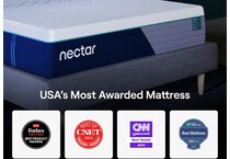 nectar premier hybrid white mattress cal king   
