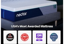 nectar premier hybrid white mattress full   