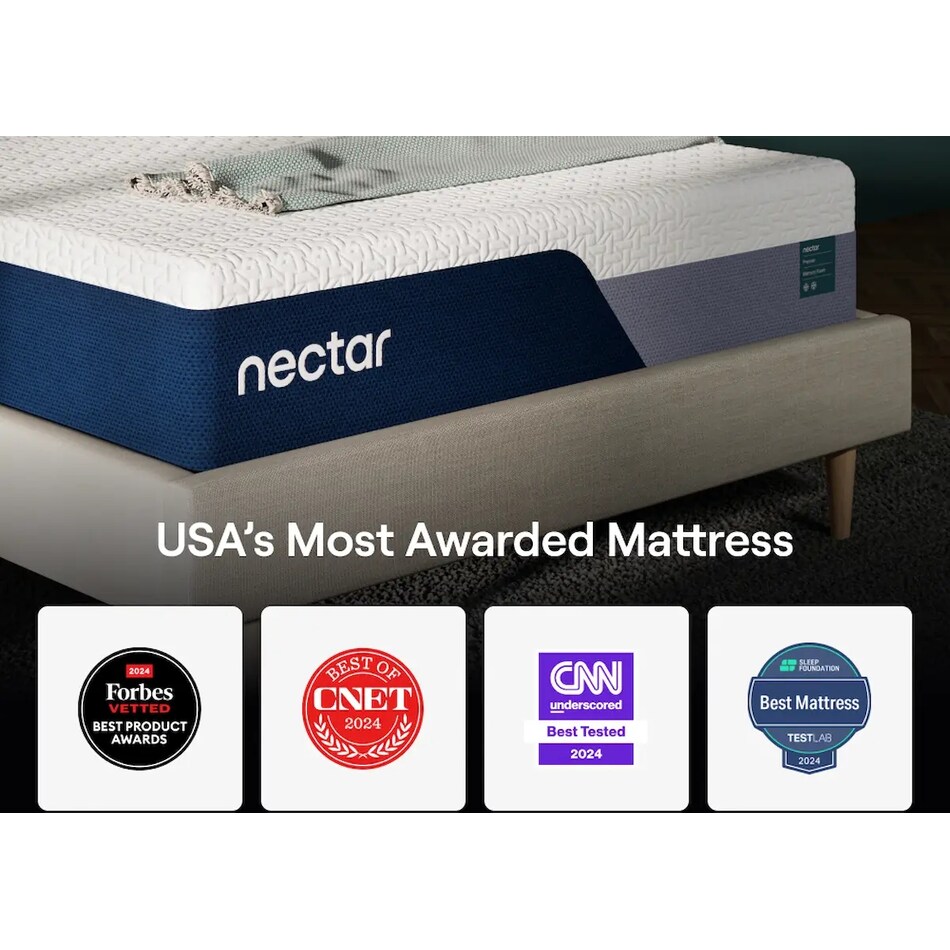 nectar premier mem foam mattress twin   