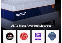 nectar ultra hybrid white mattress cal king   