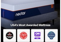 nectar ultra hybrid white mattress full   