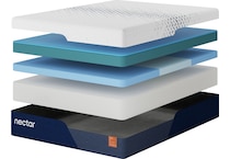 nectar ultra mem foam white mattress king   