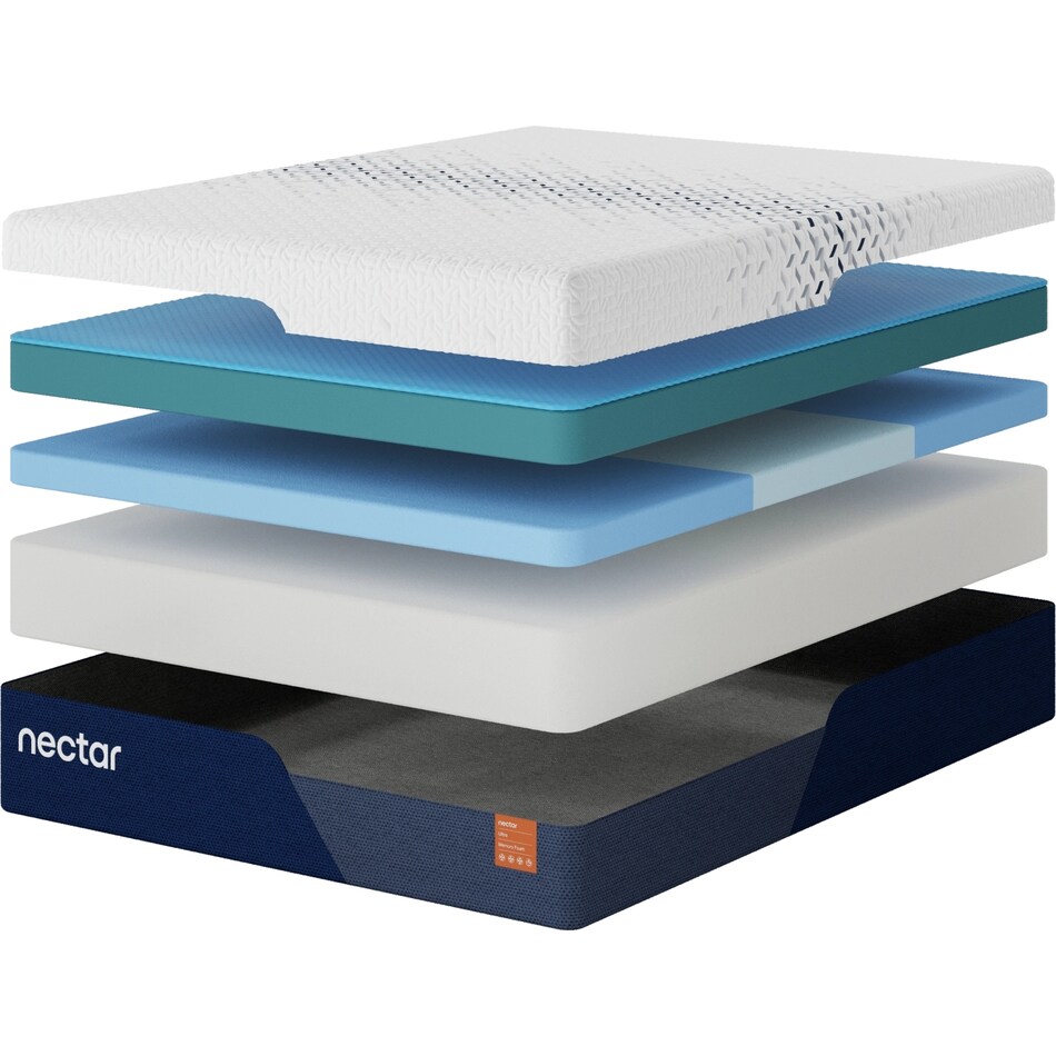 nectar ultra memory foam  white mattress queen   
