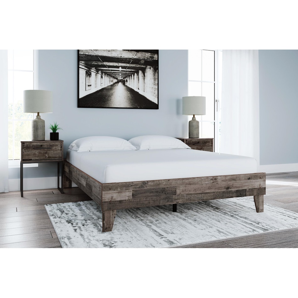 neilsville multi gray queen headboard   