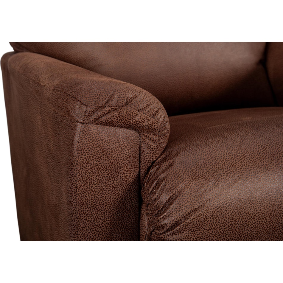 neptune brown rocker recliner   