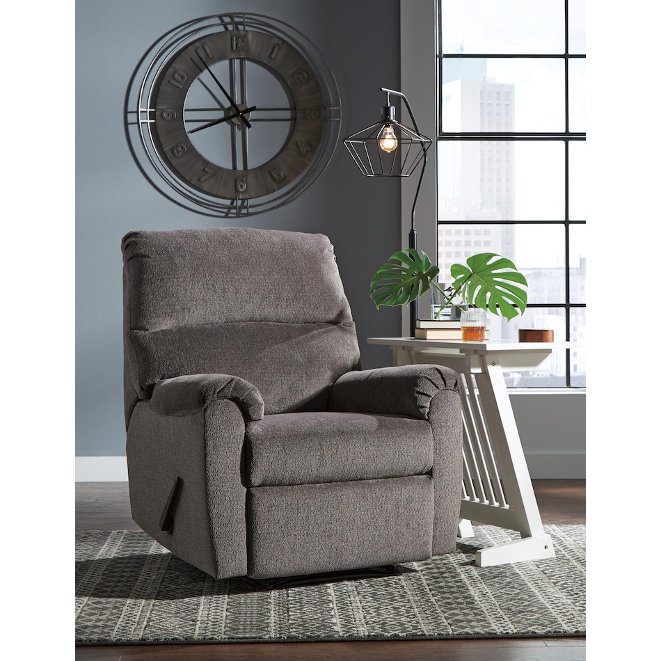 nerviano grey wall recliner   