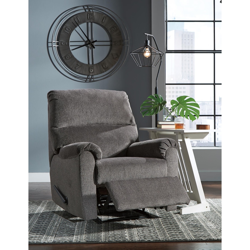 nerviano grey wall recliner   