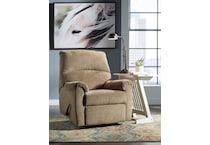 nerviano mocha wall recliner   