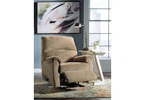 nerviano mocha wall recliner   