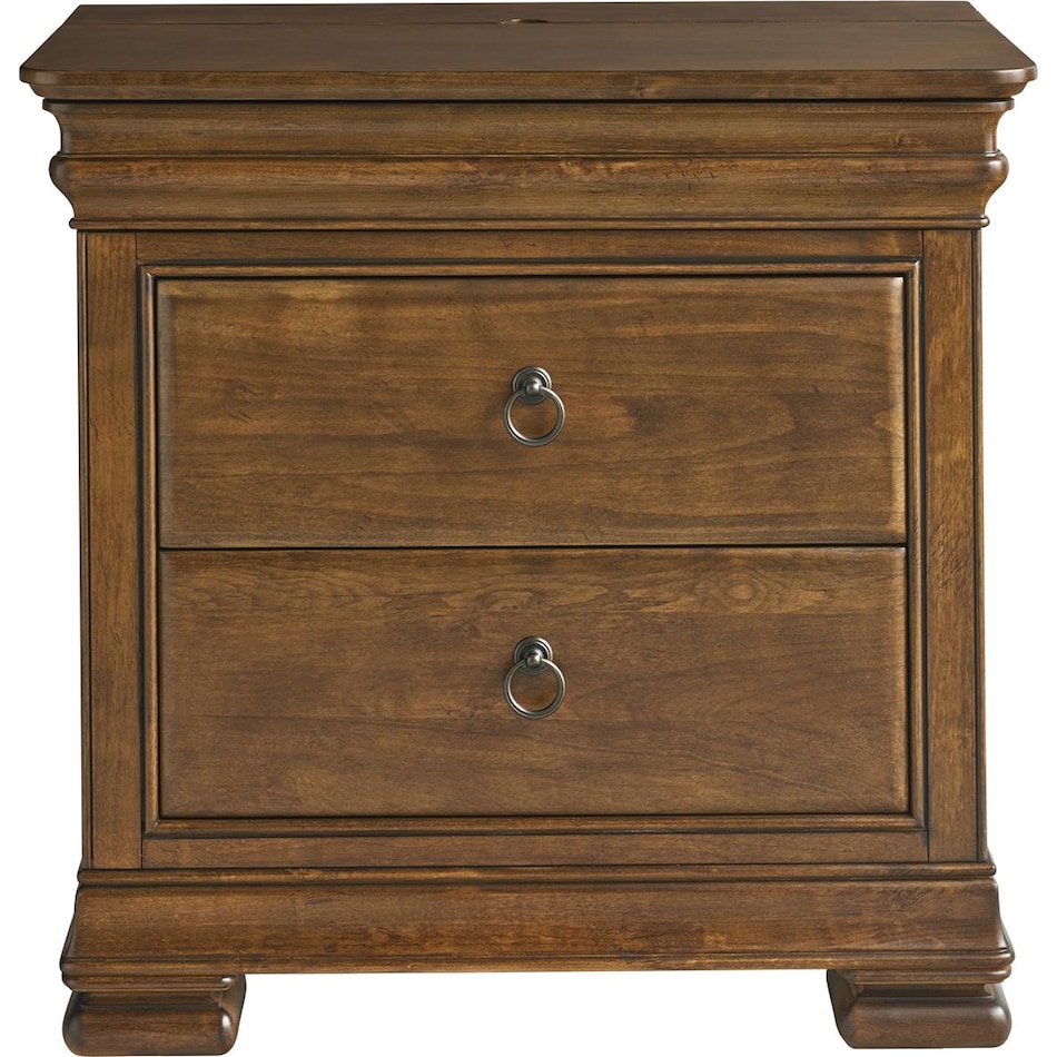 new lou cognac nightstand   