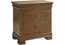 new lou cognac nightstand   
