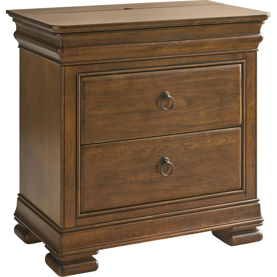 new lou cognac nightstand   