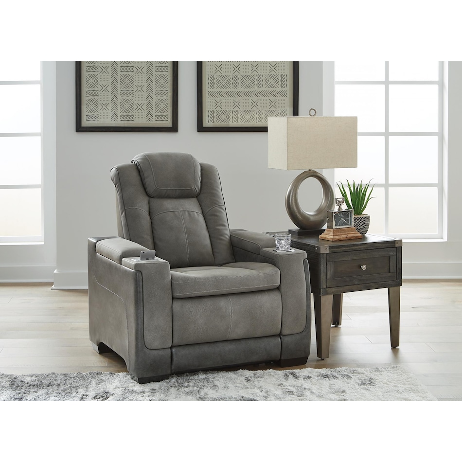 next gen durapella grey power recliner   
