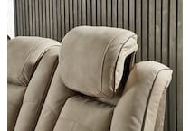 next gen durapella sand power reclining console loveseat   