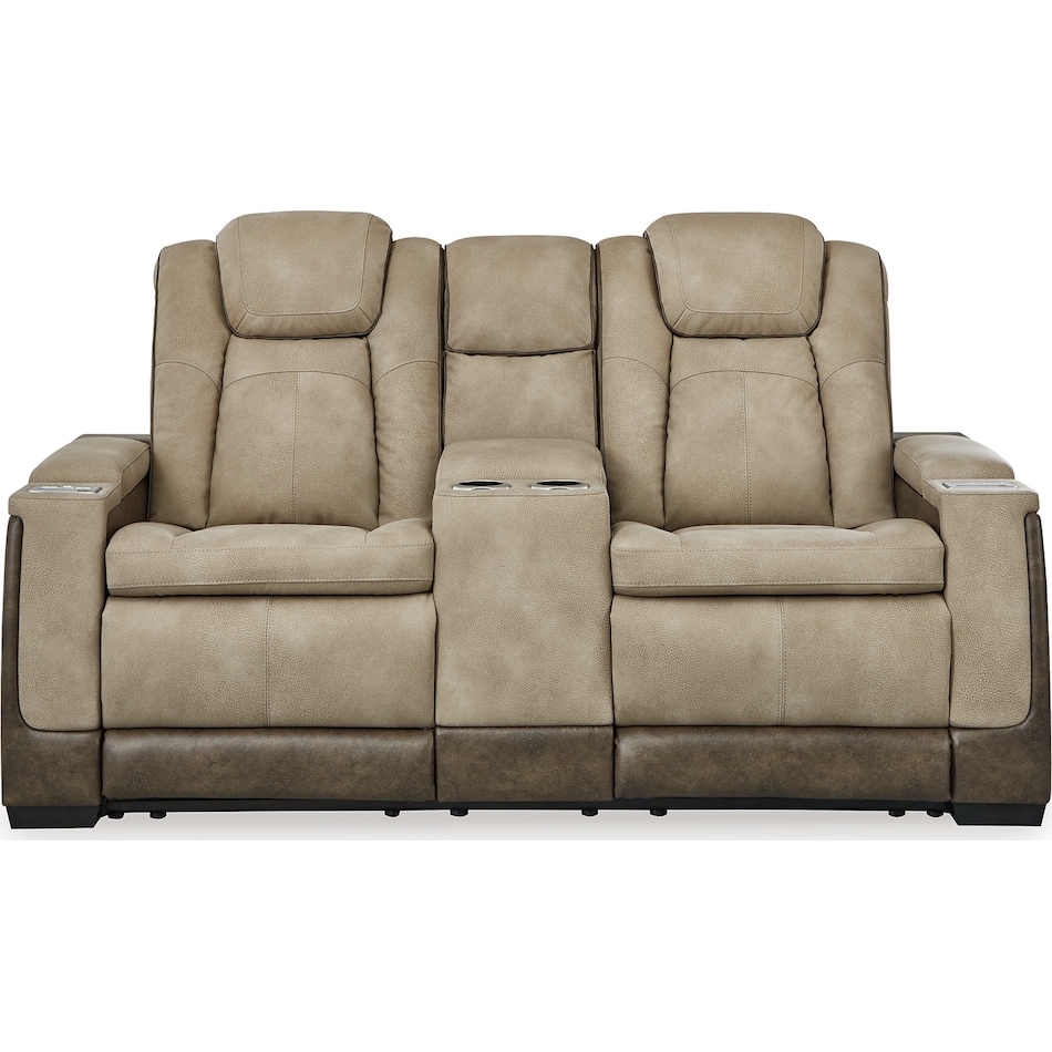 next gen durapella sand power reclining console loveseat   