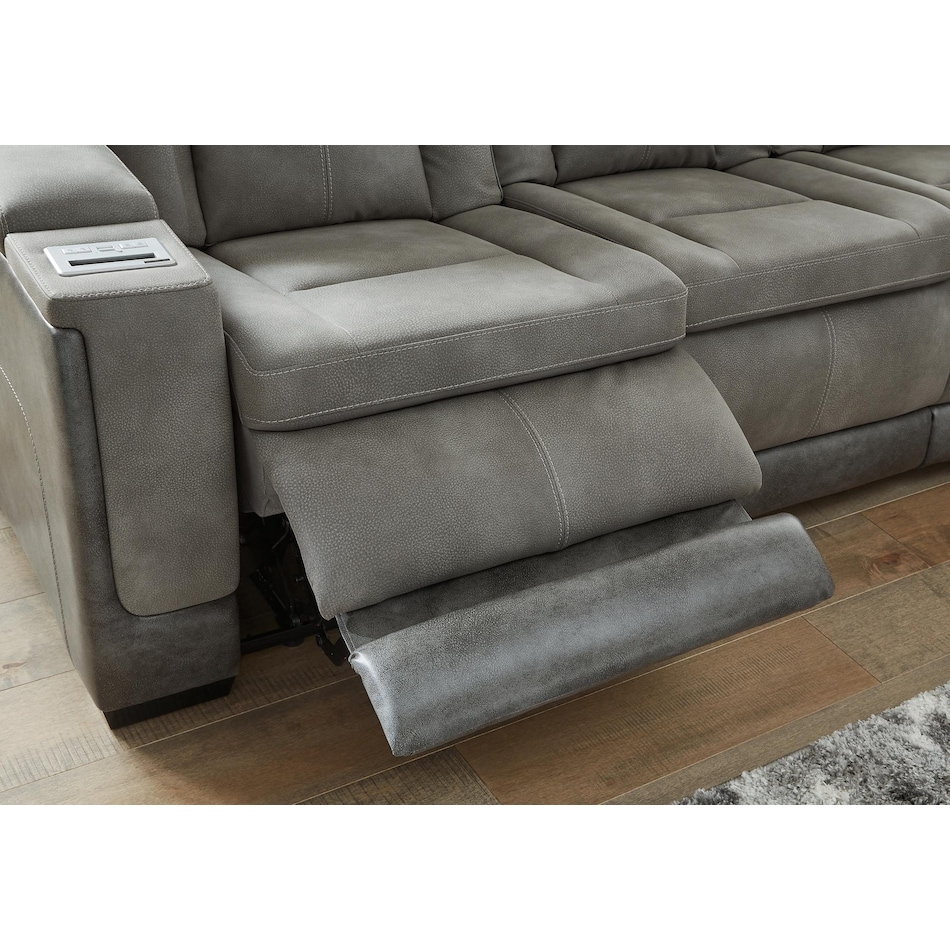 next gen durapella slate power reclining console loveseat   