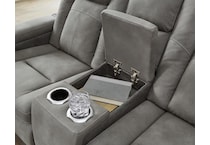 next gen durapella slate power reclining console loveseat   