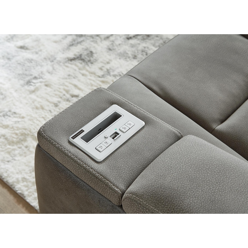 next gen durapella slate power reclining console loveseat   