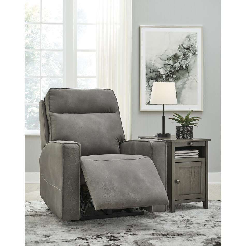 next gen durapella slate power rocker recliner   
