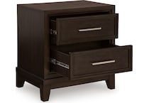 neymorton dark grayish brown nightstand   