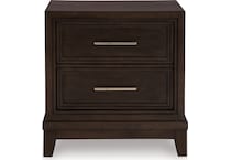 neymorton dark grayish brown nightstand   