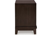 neymorton dark grayish brown nightstand   