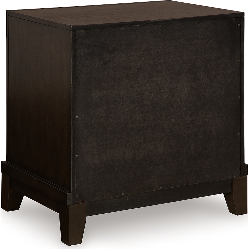 neymorton dark grayish brown nightstand   