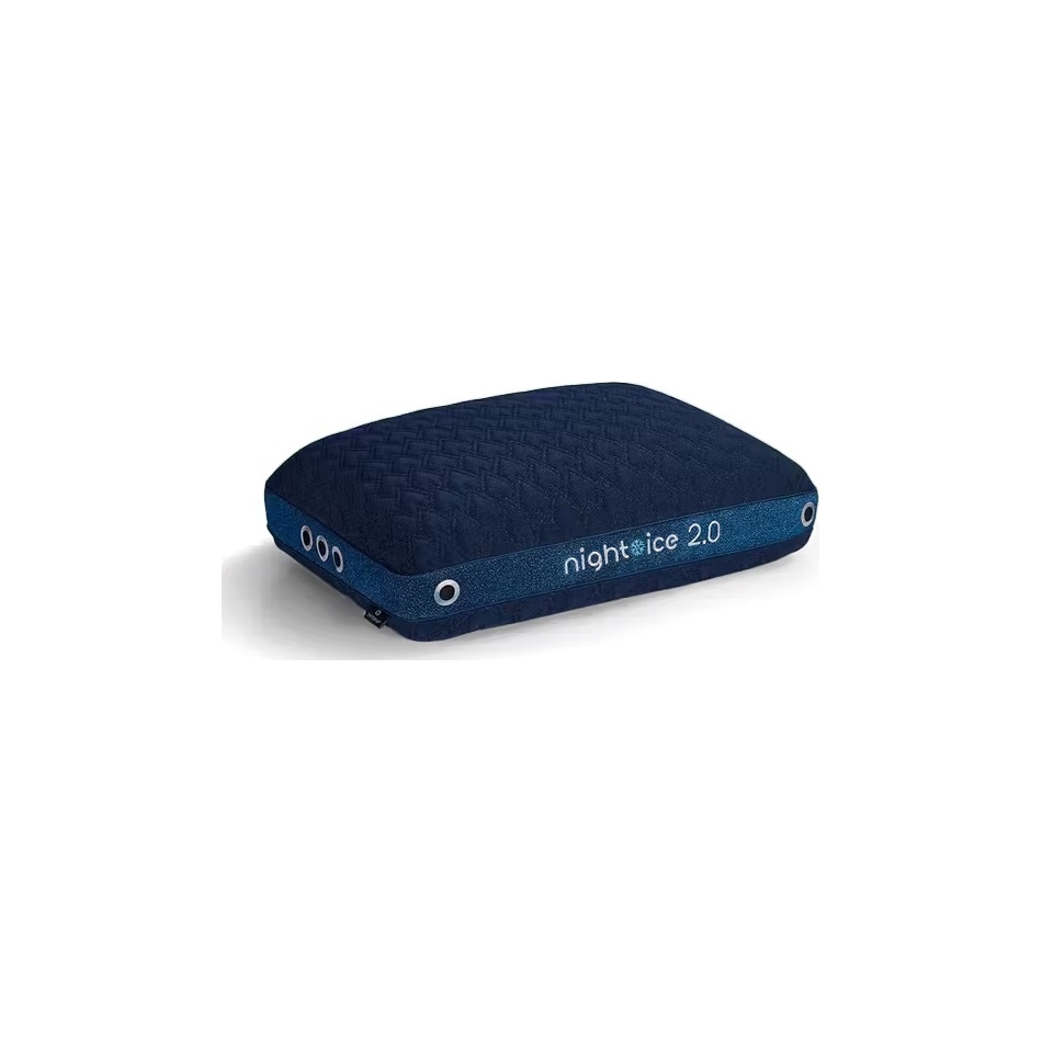 night ice pillow white silver pillow