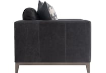 noel grey leather chair   
