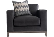 noel grey leather chair   