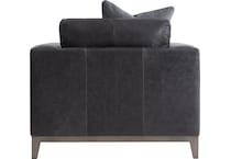 noel grey leather chair   