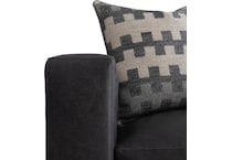 noel grey leather chair   