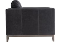 noel grey leather chair   