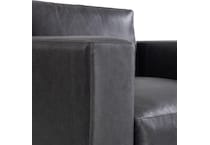 noel grey leather chair   